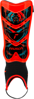 Reusch Shinguard Attrakt Pro 5377043 3335 black red front